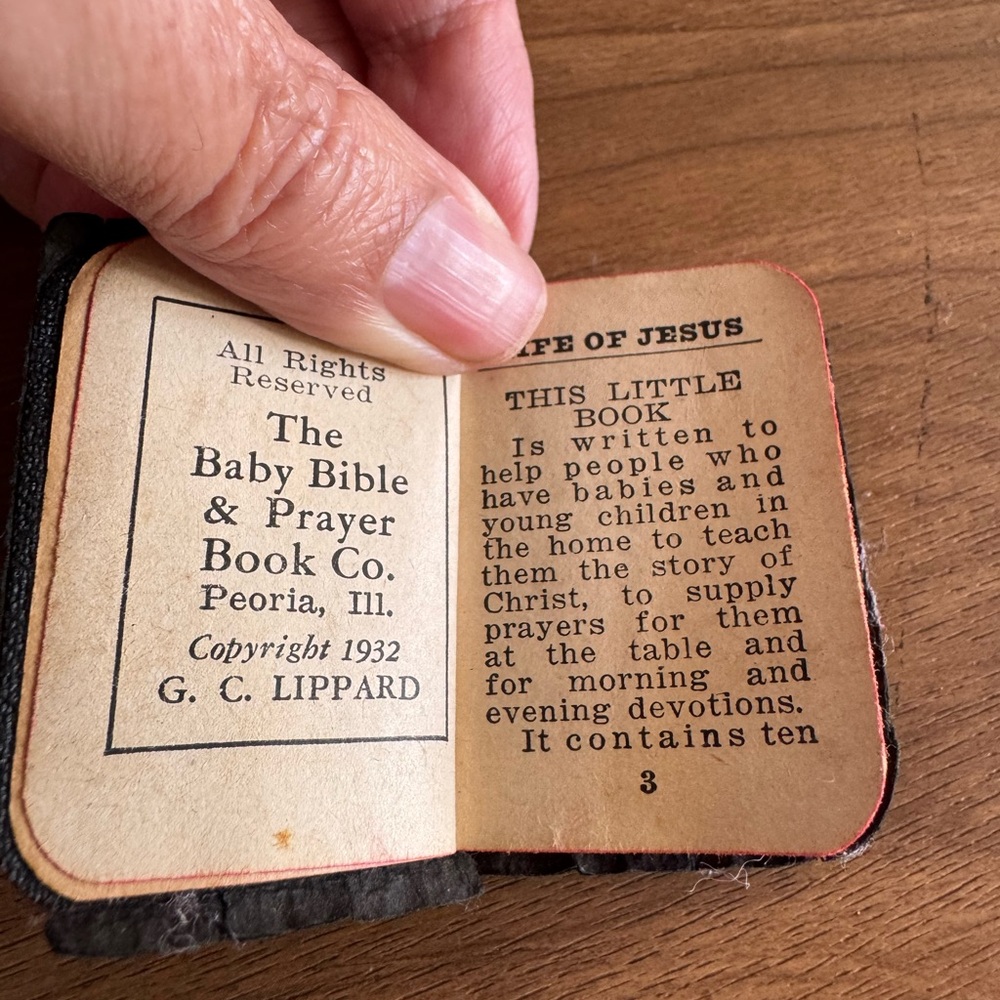 Vtg Miniature Childs Bible and Prayer Book -The Life of Jesus
1932 MINT - Picture 5 of 11